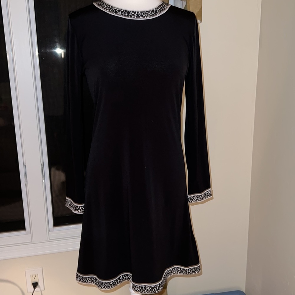 Michael Michael Kors Medium Long Sleeve Dress Fit and Flare Animal Print…